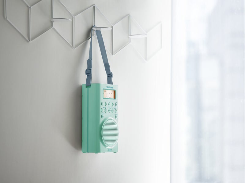 Sangean H205TQ Portable AM/FM/Weather Alert Digital Tuning Waterproof Shower Radio, Turquoise - Image 5
